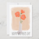 Search for coral floral cards Minimalist
