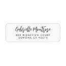 Search for charcoal return address labels Minimalist