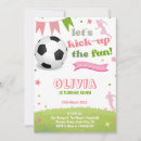 Search for girls football birthday invitations Modern