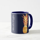 Recherche de ananas tropical tasses Bleu