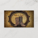Recherche de western business cards Bottes de cowboy