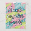 Search for negativity postcards Pink