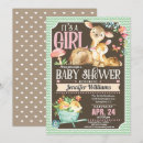 Recherche de deer baby girl shower invitations Boisé