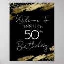 Search for 50th birthday welcome sign posters Elegant