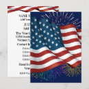 Search for american flag 4th of july invitations Military
