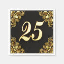 Search for 25th birthday napkins Twenty five