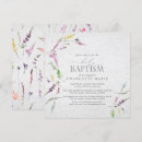 Recherche de pastel christening invitations Fleur sauvage