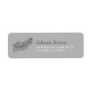 Search for black and white bird return address labels Modern