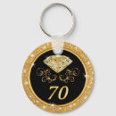 Search for 70th birthday keychains Black
