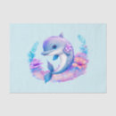 Search for blue dolphin tissue paper Under the sea