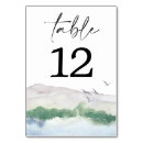Search for mountain wedding table cards Number