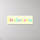Search for welcome canvas prints Pink