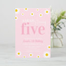 Search for pastel 5th birthday invitations Boho