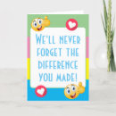Search for teachers make a difference cards Kindergarten