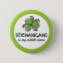 Search for funny shamrock buttons Shenanigans