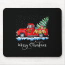 Recherche de camion rouge tapis souris Noël