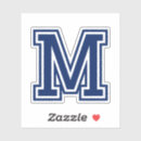 Search for monogram initial letter m stickers Alphabet