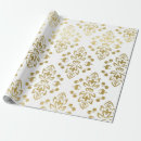 Search for gold floral wrapping paper Bridal shower