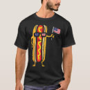 Search for 4th of july hotdog tshirts Usa