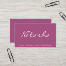 Search for plum business cards White