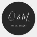 Search for elegant monogram wedding stickers Stylish