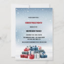 Search for blue christmas invitations Snowy