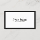 Search for bordered image business cards Photographer
