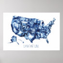 Search for us map posters North america
