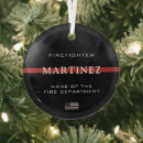 Search for fire department ornaments Thin red line