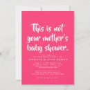 Search for funny baby shower invitations Pink