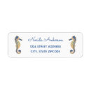 Recherche de seahorses return address labels Océan