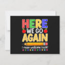 Search for welcome back invitations Funny