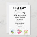 Search for spa day invitations Girl
