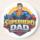 Recherche de super héros dessous de verres Papa