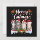 Search for funny cat christmas invitations Festive