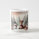 Recherche de renne vintage tasses Neige