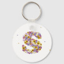 Search for s initial keychains Flowers