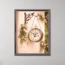 Search for clock canvas prints Flowers