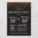 Search for adult joint party invitations Gold glitter