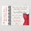 Search for red lingerie shower invitations Corset