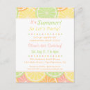 Search for citrus birthday invitations Fruits