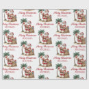 Search for tropical santa wrapping paper Palm tree