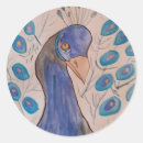 Search for blue feathers stickers Watercolor