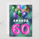 Search for colourful 60th birthday invitations Sixty