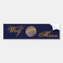 Search for wolf bumper stickers Moon