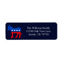 Search for vote return address labels Democratic party