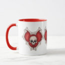 Recherche de coeur gothique tasses Jour des valentines