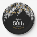 Search for black and gold paper plates Birthday