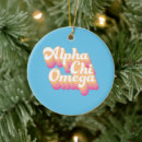 Search for alpha chi omega sorority ornaments Groovy design