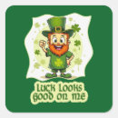 Search for for good luck stickers St patricks day